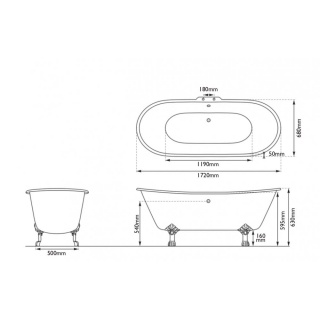 Cast Iron Baths - The ''Prior''